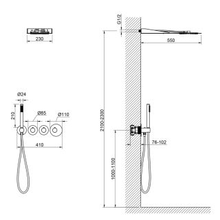 Душевой комплект Timo Saona SX-2350/00SM хром